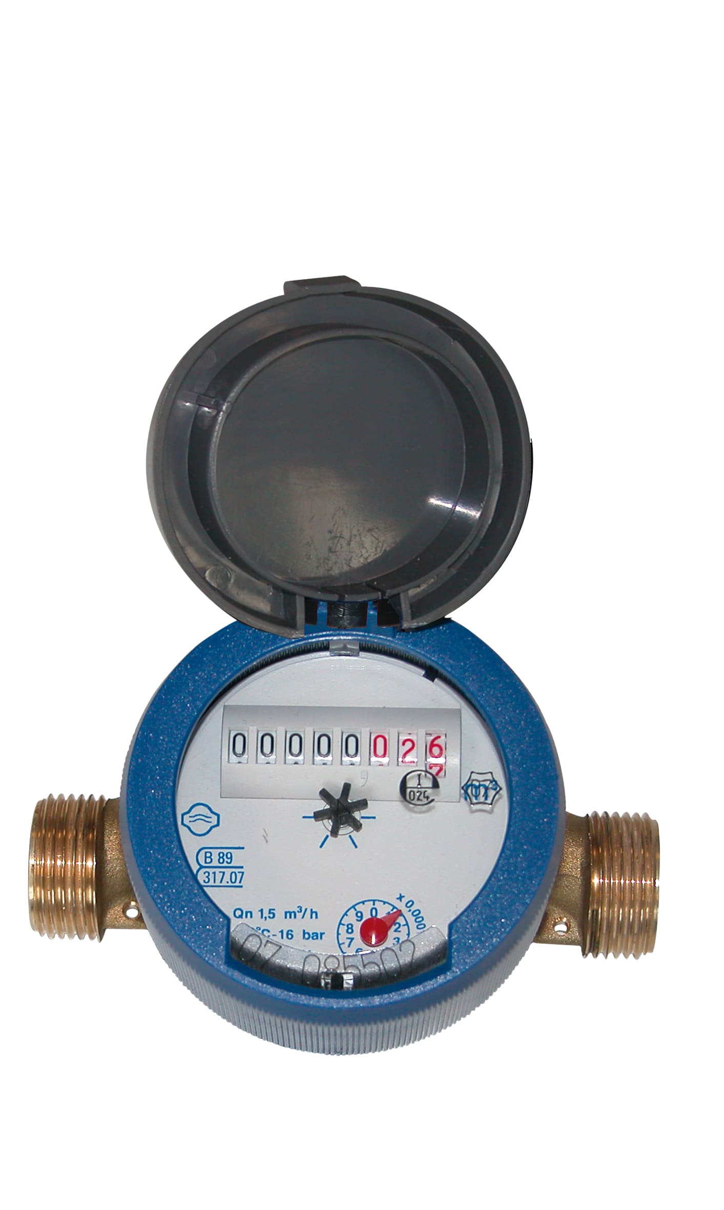 Compteur d'eau divisionnaire eau froide M 20 x 27 - Température maxi 30°C -  Noyon & Thiebault